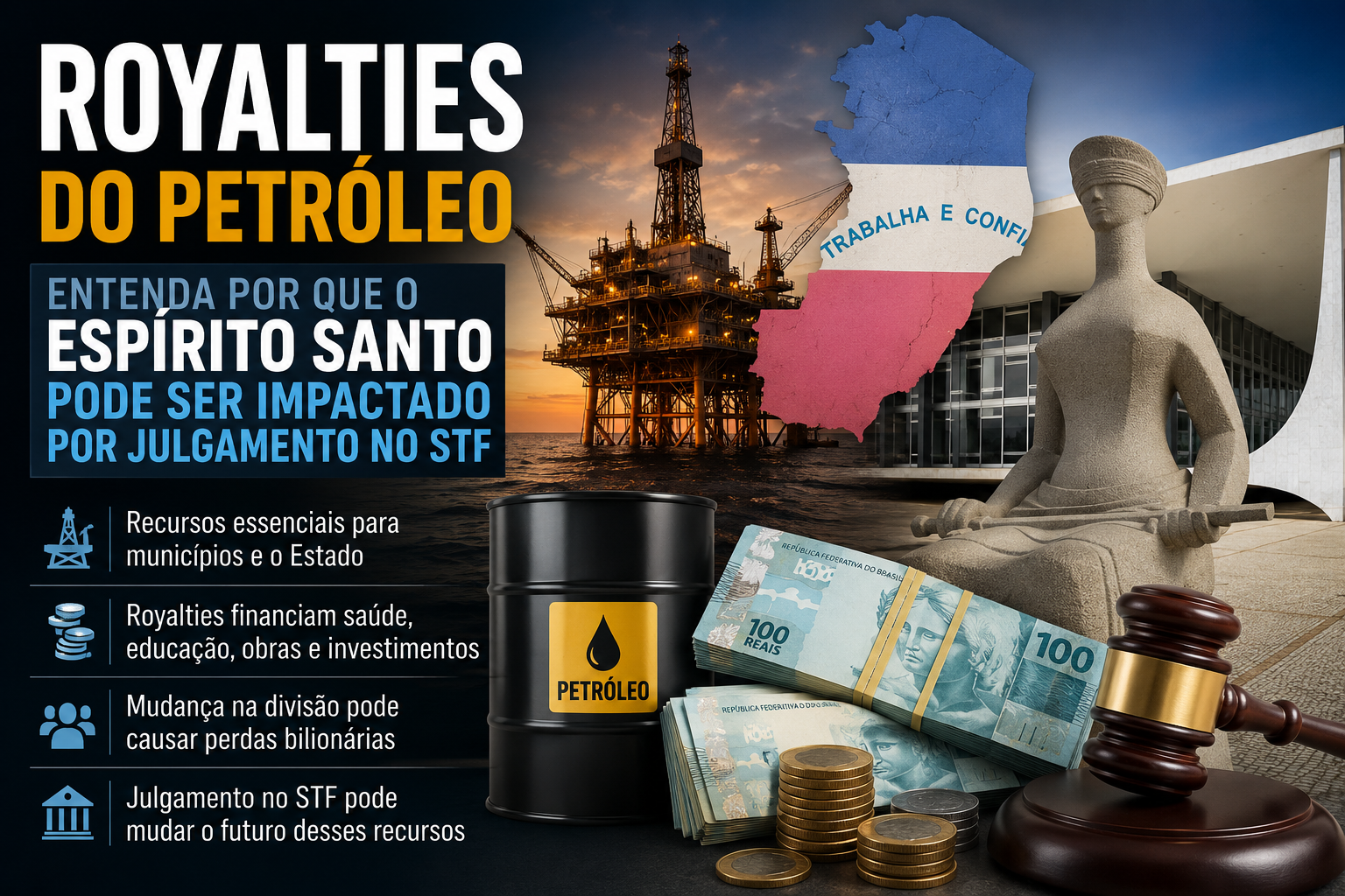 Royalties do petróleo: entenda por que o Espírito Santo pode ser impactado por julgamento no STF